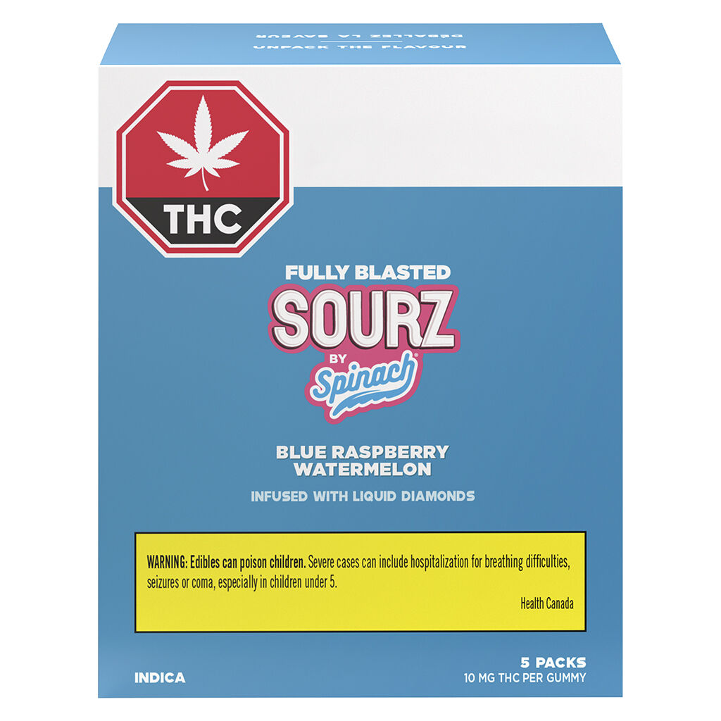 Fully Blasted Blue Raspberry Watermelon Gummies | 5x10mg