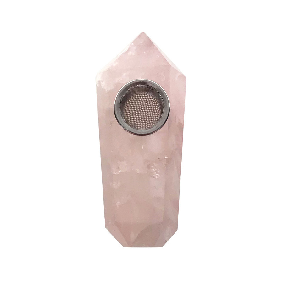 Rose Quartz Mini Hand Pipe