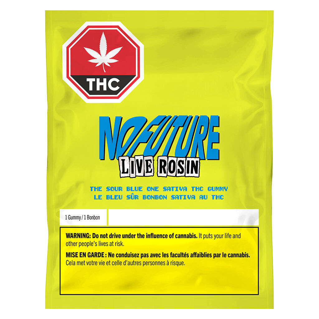 The Sour Blue One Live Rosin THC Gummy | 1x10mg
